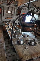 Crew table on HMS Warrior