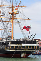 HMS Warrior from Portsmouth harbour