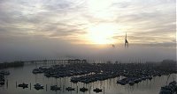 Spinnaker tower in mist